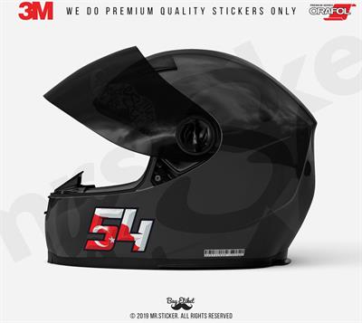 RFHLM157 Reflektif 54 Numara Etiketi 2 li Set