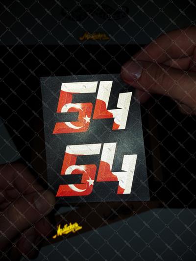 RFHLM157 Reflektif 54 Numara Etiketi 2 li Set