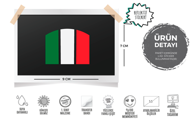 RFHLM17 Reflektif Italya Bayragi