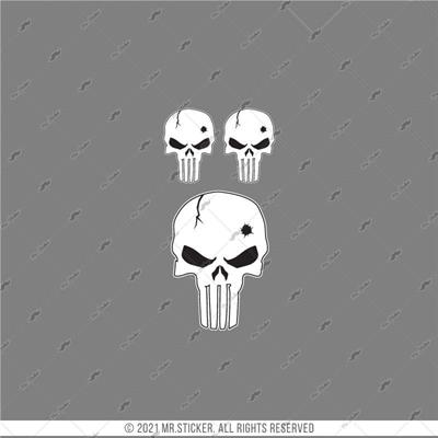 RFHLM171 Reflektif SS Kurukafa Etiketi 3lu Set