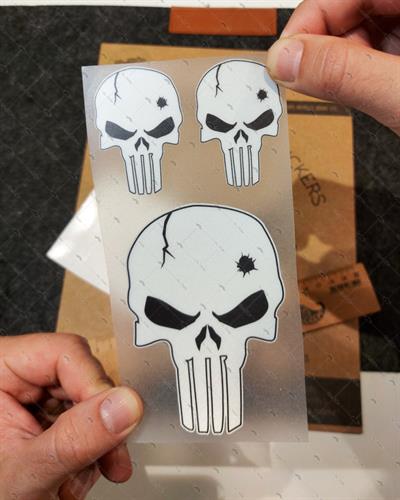 RFHLM171 Reflektif SS Kurukafa Etiketi 3lu Set