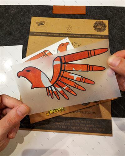 RFHLM174 Reflektif Ay Yildiz Desenli Kartal Etiketi - 2li Simetrik Set