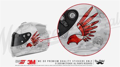 RFHLM174 Reflektif Ay Yildiz Desenli Kartal Etiketi - 2li Simetrik Set