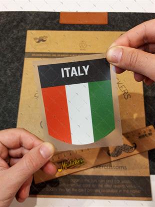 RFHLM177 Reflektif Italy Yazili Etiket