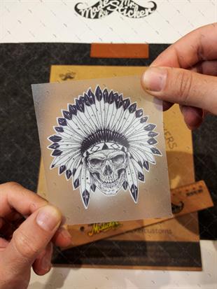 RFHLM178 Reflektif Mohikan Kurukafa Etiketi