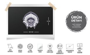 RFHLM178 Reflektif Mohikan Kurukafa Etiketi