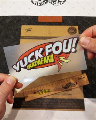 RFHLM179 Reflektif Yuck Fou Yazili Etiket