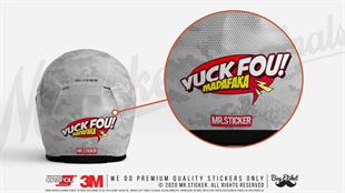 RFHLM179 Reflektif Yuck Fou Yazili Etiket