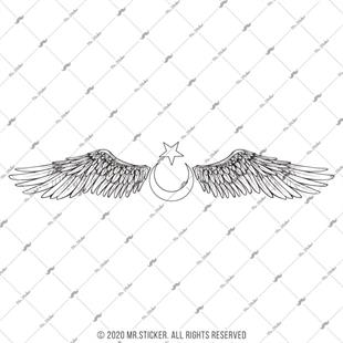 RFHLM181 Reflektif Kanatli Ay Yildiz Ozel Seri