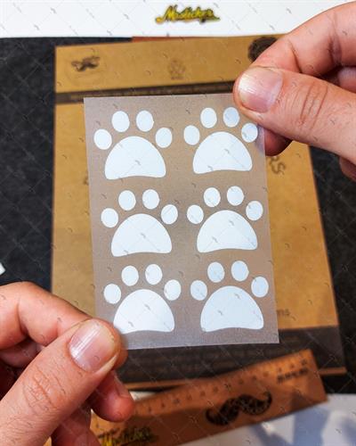 RFHLM19 Reflektif Kedi Patisi Izi Etiket Seti - 6 Adet