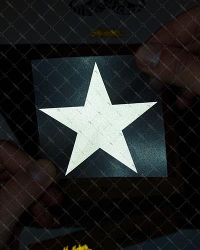 RFHLM22 Reflektif Yildiz Etiketi