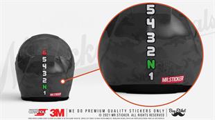 RFHLM222 Reflektif 1 N 2 3 4 5 6 Yazili Vites Etiketi