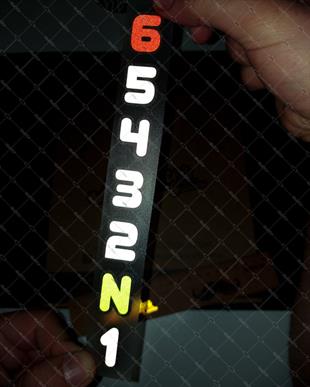 RFHLM222 Reflektif 1 N 2 3 4 5 6 Yazili Vites Etiketi