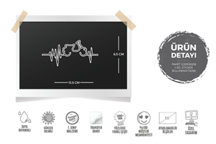 RFHLM223 Reflektif Scooter Kalp Ritim Etiketi