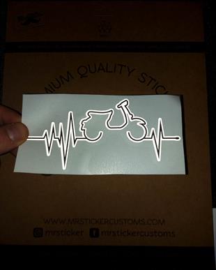 RFHLM223 Reflektif Scooter Kalp Ritim Etiketi