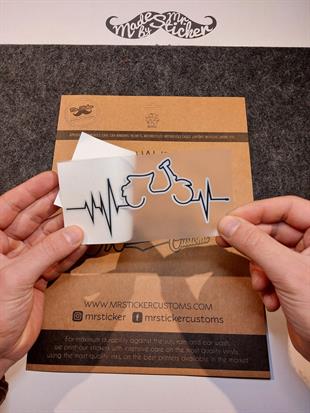 RFHLM223 Reflektif Scooter Kalp Ritim Etiketi