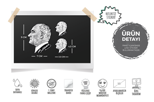 RFHLM227  Reflektif Ozel Seri Ataturk Cizgi Calisma Set