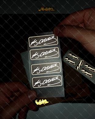 RFHLM228 Reflektif Kemal Ataturk Imza Seti - 9 lu Set