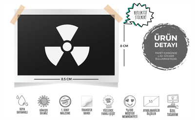 RFHLM23 Reflektif Radyasyon Isareti Etiketi