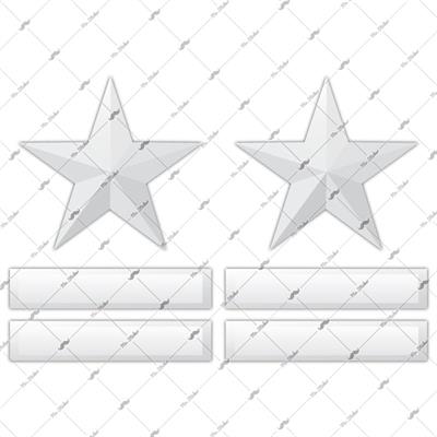 RFHLM24 Reflektif Asker Rutbesi Etiketi