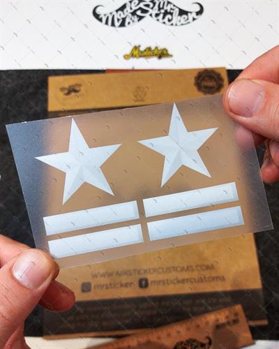 RFHLM24 Reflektif Asker Rutbesi Etiketi