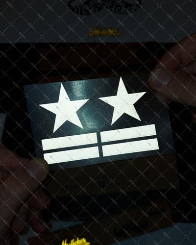 RFHLM24 Reflektif Asker Rutbesi Etiketi