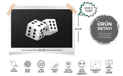 RFHLM25 Reflektif Zar Etiketi