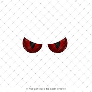 RFHLM263 Reflektif Kizgin Bakan Gozler Kirmizi Renk