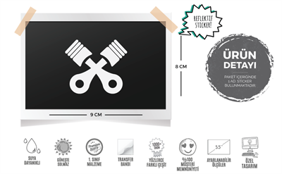 RFHLM35 Reflektif Piston Etiketi