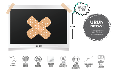 RFHLM39 Reflektif Yara Bandi Etiketi - Tek Parca