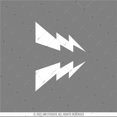 RFHLM43 Reflektif Yildirim Etiketi - Simetrik Sol Sag Set