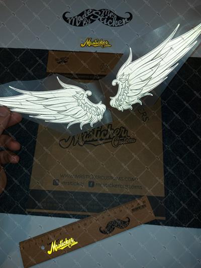 RFHLM46 Reflektif Melek Kanadi Etiketi - Ozel Seri