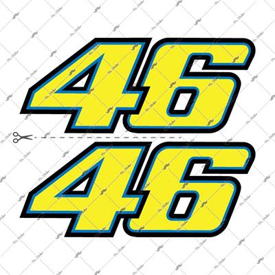 RFHLM51 Reflektif Rossi 46 Etiket Seti - 2li Set