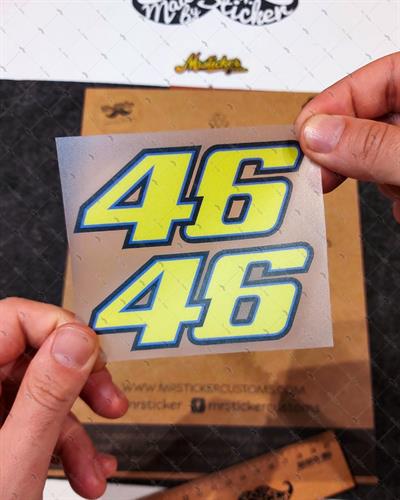 RFHLM51 Reflektif Rossi 46 Etiket Seti - 2li Set