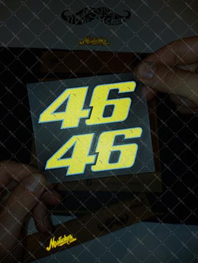 RFHLM51 Reflektif Rossi 46 Etiket Seti - 2li Set