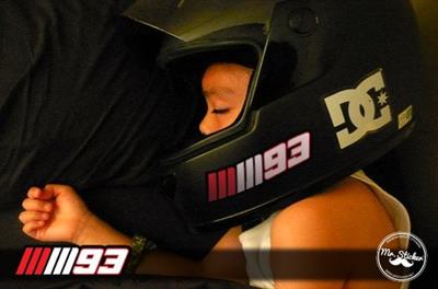 RFHLM53 Reflektif Marquez MM93 Etiketi - 2li Set