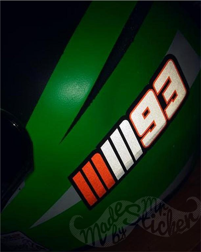 RFHLM53 Reflektif Marquez MM93 Etiketi - 2li Set