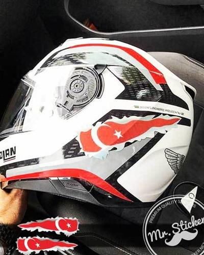 RFHLM54 Reflektif İçi Gözüken Yırtılmış Metal Efektli Turk B.