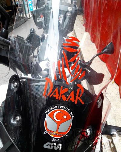 RFHLM56 Reflektif Dakar Etiketi - Kirmizi Renk