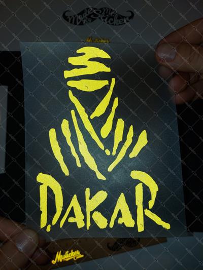 RFHLM57 Reflektif Dakar Etiketi - Sari Renk