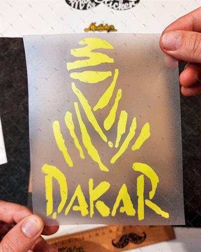 RFHLM57 Reflektif Dakar Etiketi - Sari Renk