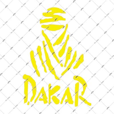 RFHLM57 Reflektif Dakar Etiketi - Sari Renk