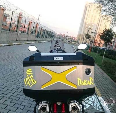 RFHLM57 Reflektif Dakar Etiketi - Sari Renk