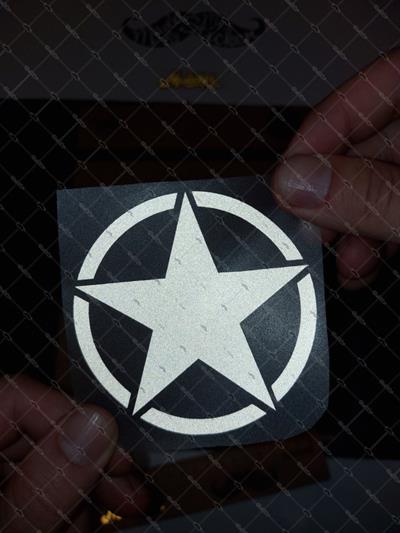 RFHLM58 Reflektif Ordu Yildizi Etiketi