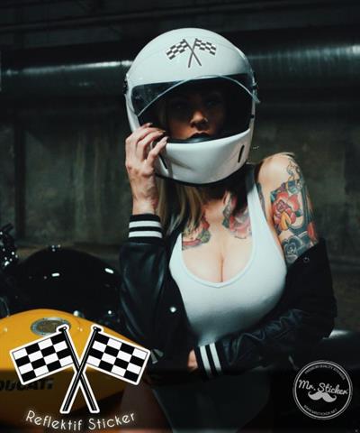 RFHLM6 Reflektif Damali Bayrak Etiketi