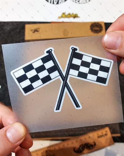 RFHLM6 Reflektif Damali Bayrak Etiketi