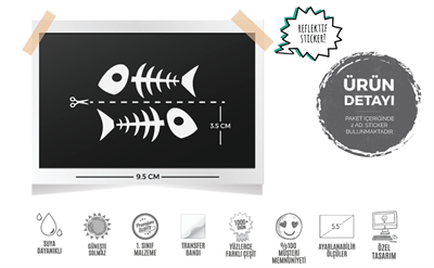 RFHLM60 Reflektif Balik Kilcigi Etiketi - Simetrik 2li Set