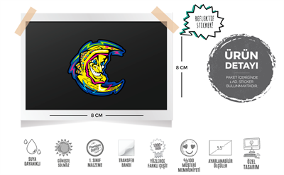 RFHLM63 Reflektif Rossi Ay Etiketi