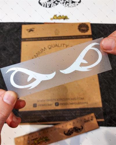 RFHLM7 Reflektif Kizgin Gozler Etiketi