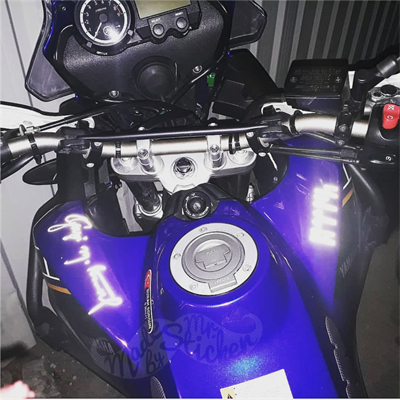 RFHLM70 Reflektif Gokturkce Turk Yazisi - 2li Set - Beyaz Renk